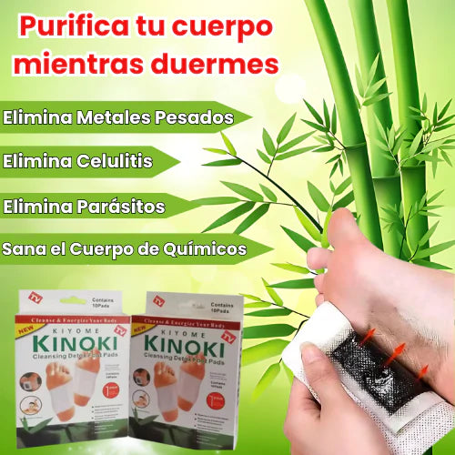 2x Kinoki Eliminador de Toxinas Adhesivo Detox para Pies 🍃