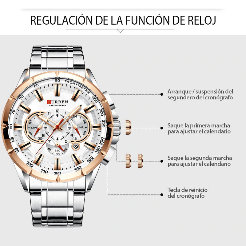 RELOJ ELEGANTE PARA CABALLEROS - CURREN 8363